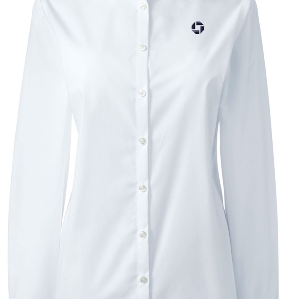 Chase Bank Lands' End Crisp Shirt size 10 like new